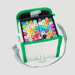 Set 48 Marker Ohuhu Honolulu, Inchiostro a Base Alcol Doppia Punta Scalpello e Pennello