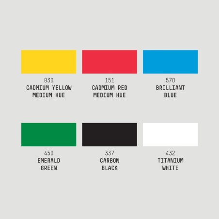 Set Paint Marker Liquitex, 6 Marker Acrilici Colori Classici