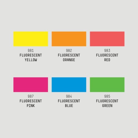 Set Paint Marker Liquitex, 6 Marker Acrilici Colori Fluorescenti