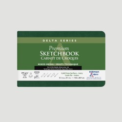Taccuino Sketchbook Mixed Media Serie Delta Stillman&Birn, Formato Orizzontale Colore Avorio 270gr
