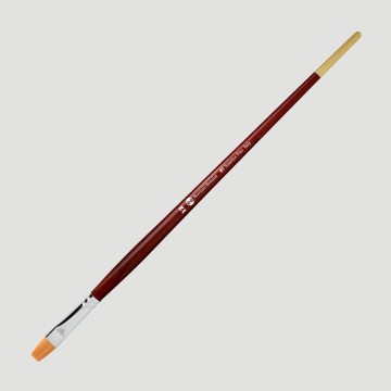 Pennello Sintetico Oro Borciani e Bonazzi Punta Piatta Manico Lungo, Serie 87