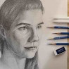 Accademia Del Disegno, Kit Corso Ritratto Base a Matita