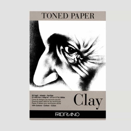 Album per disegno Carta Grigia Toned Paper Clay Fabriano