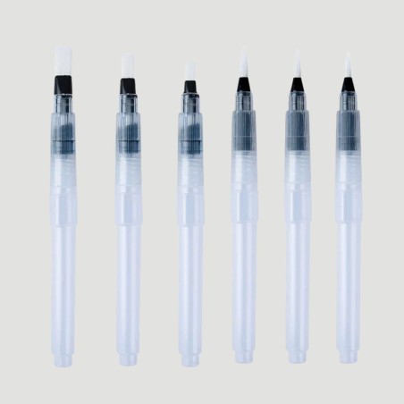 Set 6 Pennelli con Serbatoio Water Brush