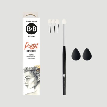 Pennello per Pastello Pastel Brushes Borciani e Bonazzi, Kit 2 per realizzare sfumature