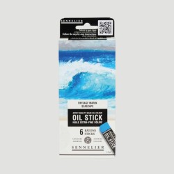 Set Mini Oil Stick Sennelier, 6 Toni del Mare