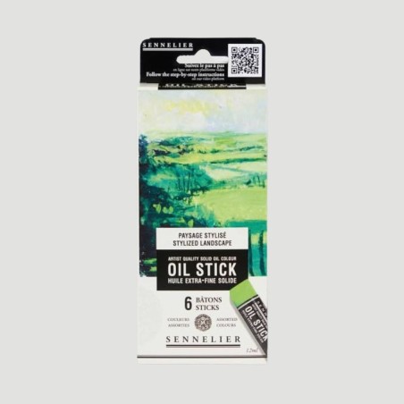 Set Mini Oil Stick Sennelier, 6 Toni per Paesaggi