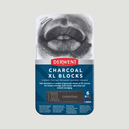 Set Pastelli XL Acquerellabili Derwent, 6 colori assortiti scala di grigi