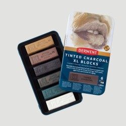 Set Derwent Inktense Blocks XL, 6 colori carboncino
