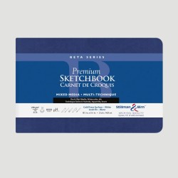 Taccuino Sketchbook per Acquerello e Mixed Media Serie Beta Stillman&Birn, Formato Orizzontale A5 Colore Bianco 270gr