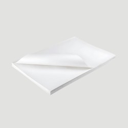 5 Fogli Carta da Pacco, Colore Bianco Formato 80x120cm