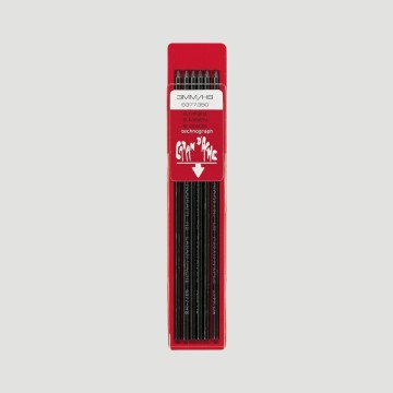 Astuccio 6 Mine Grafite Technograph 3mm per Fixpencil Caran d'Ache, gradazione HB lunghezza 12 cm
