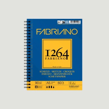 Album Fabriano 1264, carta da schizzo spirale lato lungo