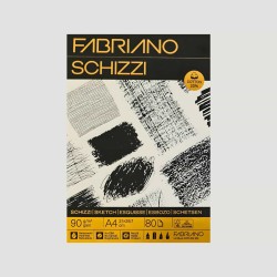 Album Schizzi Fabriano, 20% cotone e collatura lato corto