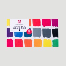 Set Tempera Talens Gouache Extra Fine, 10 tubi da 20ml
