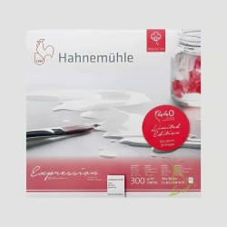 Blocco Expression Watercolor Hahnemuhle 30x30 100% cotone grana fine con Masking Tape incluso