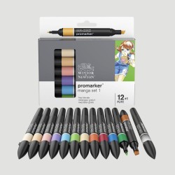 Set Promarker Manga Winsor&Newton, 12 colori