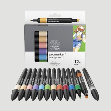 Set Promarker Manga Winsor&Newton, 12 colori