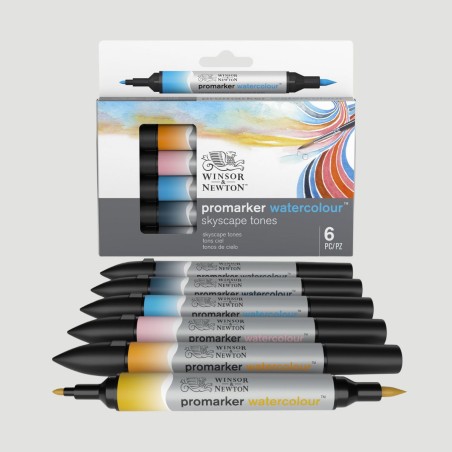 Set 6 Promarker Watercolour, Tonalità del Cielo