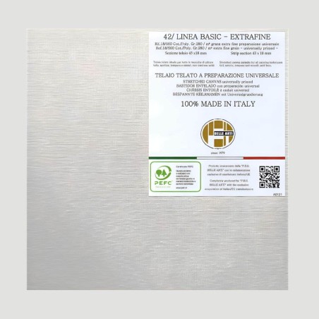 Tela per dipingere linea Basic 42 Extrafine Pieraccini P.E.R. Belle Arti