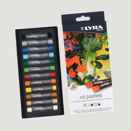 Set pastelli a olio Lyra, 12 colori