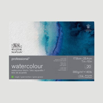 Blocco di Carta per Acquerello Grana Grossa Professional Winsor&Newton, 100% cotone