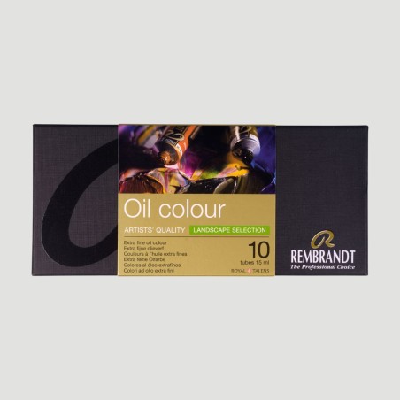 Set Colori a Olio Rembrandt Tonalità Paesaggio, 10 tubetti da 15ml