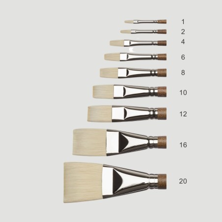 Pennello Sintetico Professional Olio Winsor&Newton, Punta piatta lunga