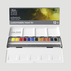 Set Acquerelli Professional Watercolour Winsor&Newton, 12 mezzi Godet