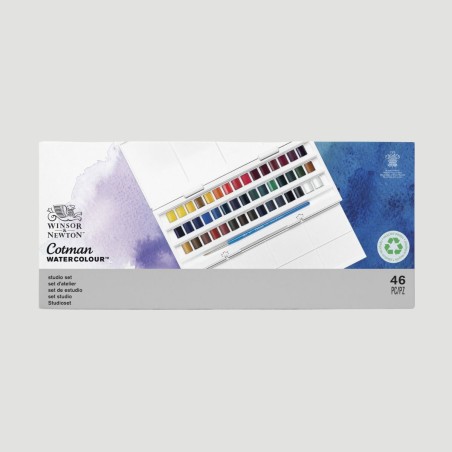Confezione da 45 Mezzi Godet Acquerello Cotman Winsor&Newton