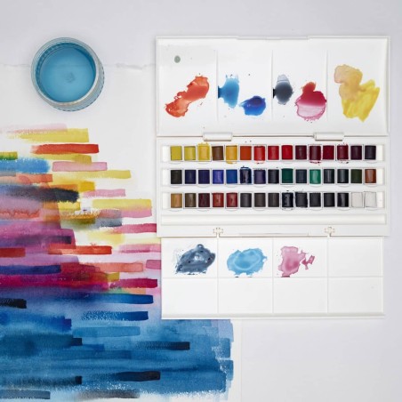 Confezione da 45 Mezzi Godet Acquerello Cotman Winsor&Newton