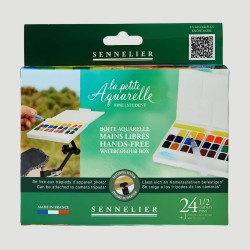 Set Acquerelli La Petit Aquarelle Senellier, 24 mezzi godet