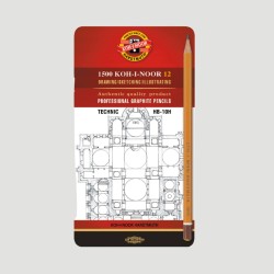 Set 12 Matite in grafite Technic H1500 Koh-I-Noor