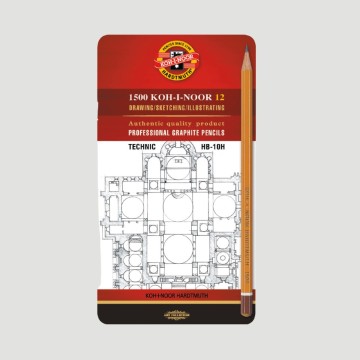 Set 12 Matite in grafite Technic H1500 Koh-I-Noor