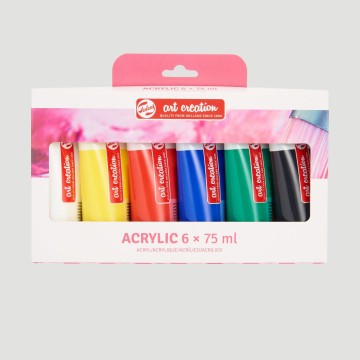 Set Colori Acrilici Art Creation Talens, 6 tubetti da 75ml