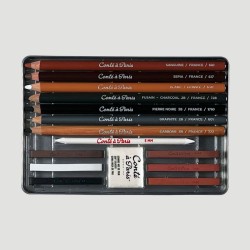 Set Schizzo Conté à Paris, 15 pezzi assortiti