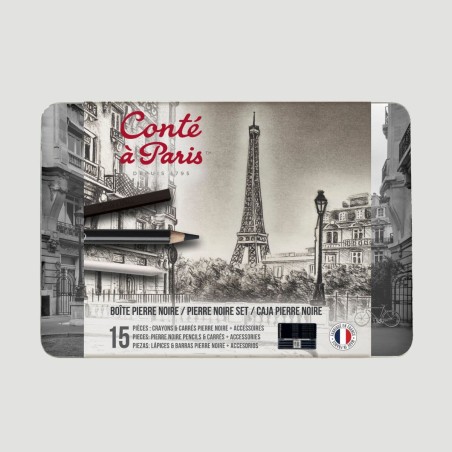 Set Schizzo Pierre Noire Conté à Paris, 15 pezzi