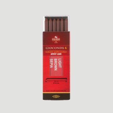 Astuccio 6 Mine Gesso Seppia Koh-I-Noor