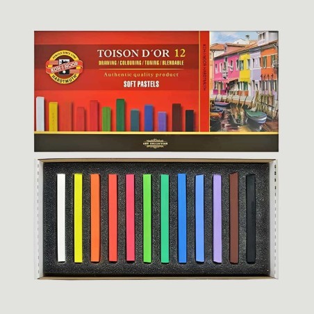 Set Carré Toison D'Or Koh-I-Noor, 12 colori assortiti