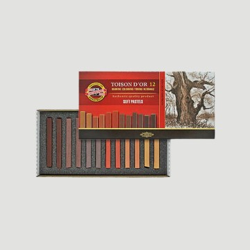 Set Carré Toison D'Or Koh-I-Noor, 12 tonalità di marrone