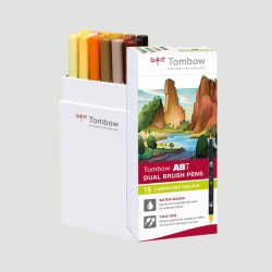 Set 18 Pennarelli ABT Dual Brush Tombow, Colori Landscape