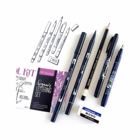 Set Lettering Beginners Tombow, strumenti per calligrafia per principianti