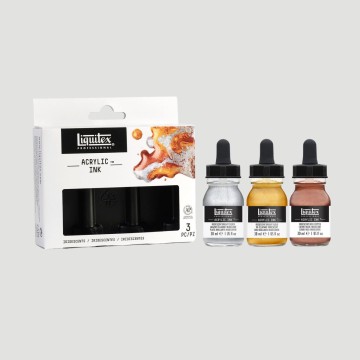 Set Acrilico Ink - Liquitex Iridescente!