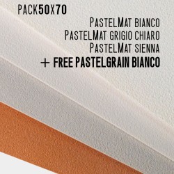 Pack 3 Fogli Pastelmat + 1 Foglio Pastelgrain Clairefontaine OMAGGIO