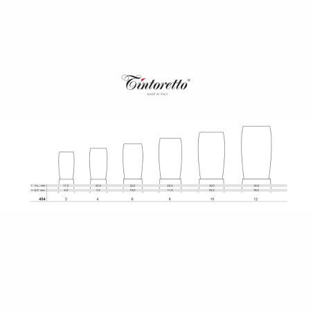 Pennello per Lettering Serie 454 LetterWriter Tintoretto, filato sintetico e punta piatta