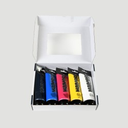 Set Colori Primari Acrilico Maimeri, Formati da 75ml e 200ml