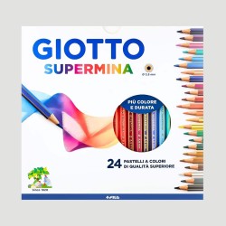 Confezione Matite Colorate Giotto Supermina, 24 colori