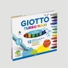 Confezione Pennarelli Giotto Turbo Maxi, 12 colori