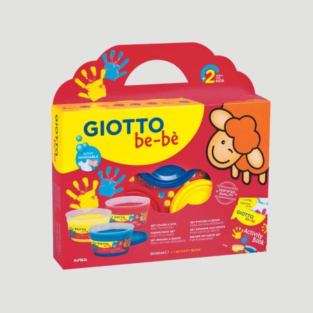 Set Colori a Dita Giotto Be-Bè, 3 colori