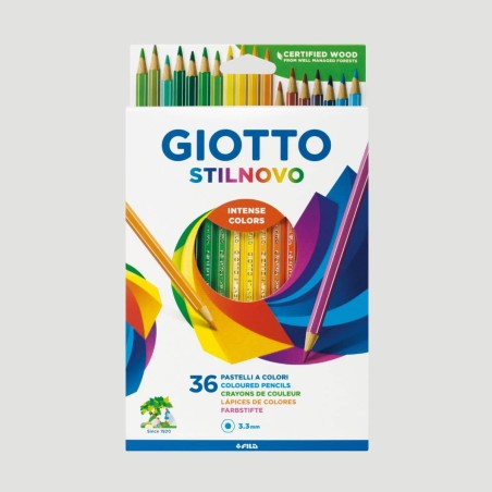 Confezione Matite Colorate Giotto Stilnovo, 36 colori